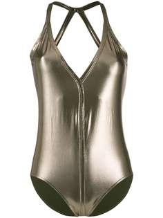 Rick Owens metallic effect swimsuit