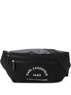 Karl Lagerfeld поясная сумка Rue St. Guillaume с логотипом