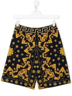 Young Versace TEEN baroque print shorts
