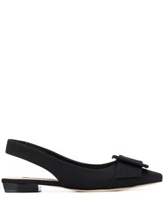 Sergio Rossi sling-back pointed ballerinas