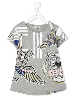 Kenzo Kids bird-print T-shirt