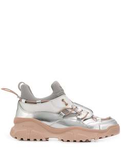 Pinko laminated trek sneakers