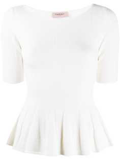Twin-Set short-sleeve peplum top