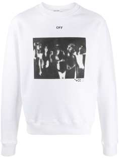 Off-White spray paint effect sweatshirt