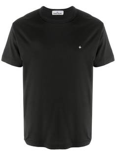 Stone Island crew-neck logo T-shirt