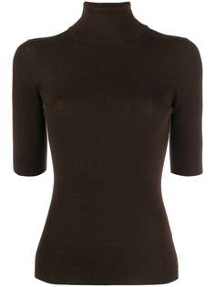 Theory short-sleeved ribbed jumper