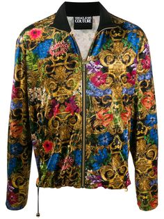 Versace Jeans Couture спортивная куртка с принтом Baroque