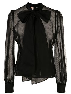 Brock Collection полупрозрачная блузка с поясом