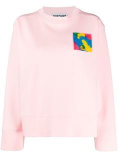 Moschino oversized patch sweatshirt