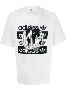 adidas футболка с принтом