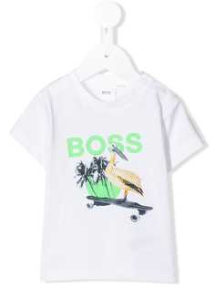 Boss Kids футболка с принтом SkateBird