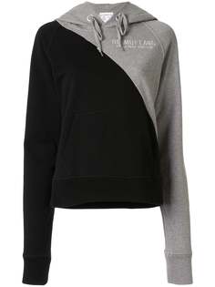 Helmut Lang embroidered colour-block hoodie