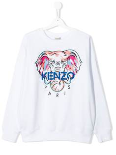 Kenzo Kids TEEN elephant print sweatshirt