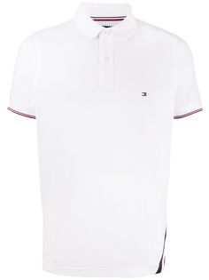 Tommy Hilfiger рубашка-поло с вышитым логотипом