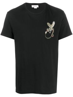 Alexander McQueen футболка с нашивкой