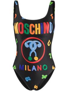 Moschino купальник с логотипом