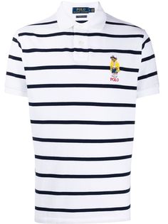 Polo Ralph Lauren полосатая рубашка-поло с аппликацией