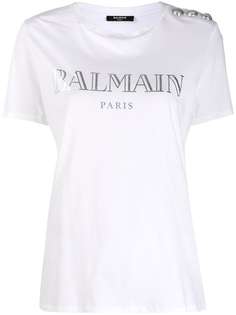 Balmain футболка с логотипом