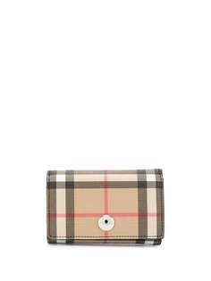 Burberry клетчатый кошелек Simone