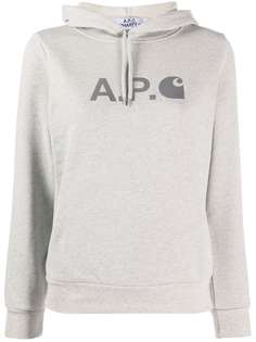 A.P.C. худи с логотипом
