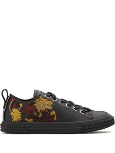 Giuseppe Zanotti кеды с вышивкой