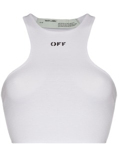 Off-White укороченный спортивный топ без рукавов