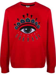 Kenzo толстовка с вышивкой Eye