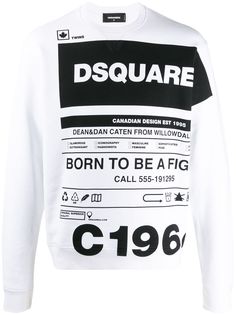 Dsquared2 care label print sweatshirt