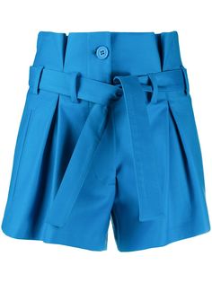 Attico paperbag waist pleated shorts