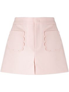 Red Valentino scalloped pocket shorts