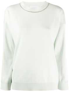 Fabiana Filippi brass-embellished crew-neck pullover