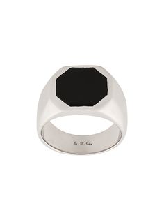 A.P.C. octagon face ring