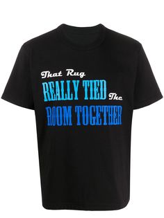 Sacai slogan print T-shirt