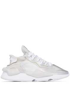 Y-3 silver and white Kaiwa sneakers