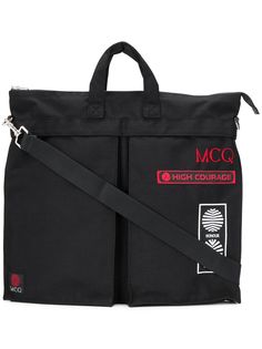 McQ Alexander McQueen Courage embroidered tote bag