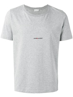 Saint Laurent футболка с принтом-логотипом