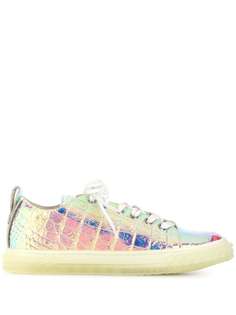 Giuseppe Zanotti crocodile-effect low top trainers