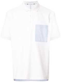 Blackbarrett рубашка-поло с контрастной спиной
