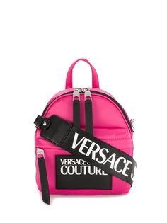 Versace Jeans Couture contrast logo small backpack