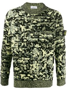 Stone Island джемпер жаккардовой вязки
