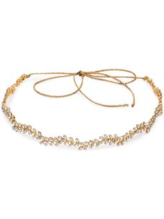 Jennifer Behr gold tone Vine crystal headband