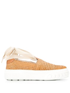 Casadei woven slip-on sneakers