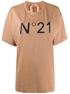 Nº21 logo print oversized T-shirt