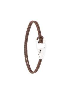 Salvatore Ferragamo плетеный браслет Gancio