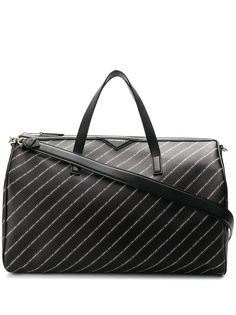Karl Lagerfeld сумка Weekender с полосками с логотипами