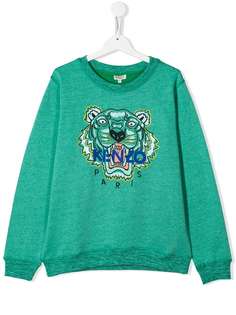 Kenzo Kids TEEN tiger embroidered sweatshirt