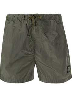 Stone Island logo patch swim shorts