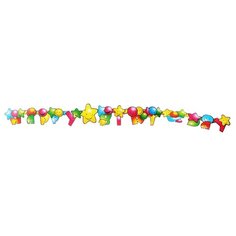 Action! Гирлянда Happy birthday