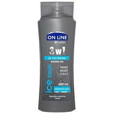 Гель для душа ON LiNE 3в1 Ice