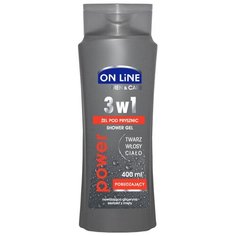 Гель для душа ON LiNE 3в1 Power